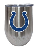 12oz Stainless Steel Stemless Diamond Tumbler | Indianapolis Colts CurrentProduct, Drinkware_category_All, IND, Indianapolis Colts, NFL 888966675797 $28.49