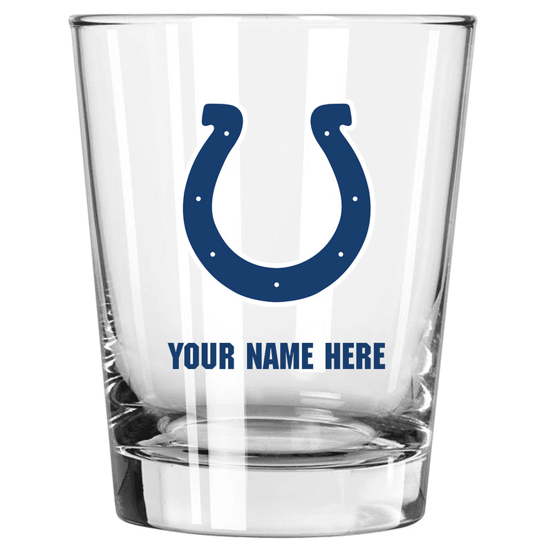 15oz Personalized Stemless Glass | Indianapolis Colts