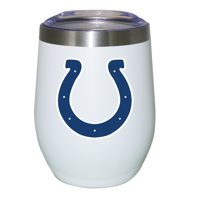 12oz White Stainless Steel Stemless Tumbler | Indianapolis Colts CurrentProduct, Drinkware_category_All, IND, Indianapolis Colts, NFL 194207625385 $27.49