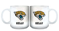 11oz White Personalized Ceramic Mug | Jacksonville Jaguars CurrentProduct, Custom Drinkware, Drinkware_category_All, Gift Ideas, Jacksonville Jaguars, JAX, NFL, Personalization, Personalized_Personalized 194207442616 $20.11