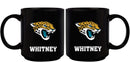 11oz Black Personalized Ceramic Mug | Jacksonville Jaguars CurrentProduct, Custom Drinkware, Drinkware_category_All, Gift Ideas, Jacksonville Jaguars, JAX, NFL, Personalization, Personalized_Personalized 194207372753 $20.11