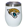 12oz White Stainless Steel Stemless Tumbler | Jacksonville Jaguars CurrentProduct, Drinkware_category_All, Jacksonville Jaguars, JAX, NFL 194207625392 $27.49