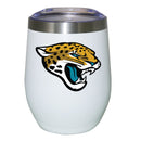 12oz White Stainless Steel Stemless Tumbler | Jacksonville Jaguars CurrentProduct, Drinkware_category_All, Jacksonville Jaguars, JAX, NFL 194207625392 $27.49