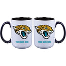 15oz Inner Color Personalized Ceramic Mug | Jacksonville Jaguars 2790PER, CurrentProduct, Drinkware_category_All, Jacksonville Jaguars, JAX, NFL, Personalized_Personalized  $27.99