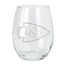 15oz Etched Stemless Tumbler | Kansas City Chiefs CurrentProduct, Drinkware_category_All, Kansas City Chiefs, KCC, NFL 194207265956 $12.49