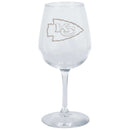 12.75oz Stemmed Wine Glass | Kansas City Chiefs CurrentProduct, Drinkware_category_All, Kansas City Chiefs, KCC, NFL 194207629819 $13.99