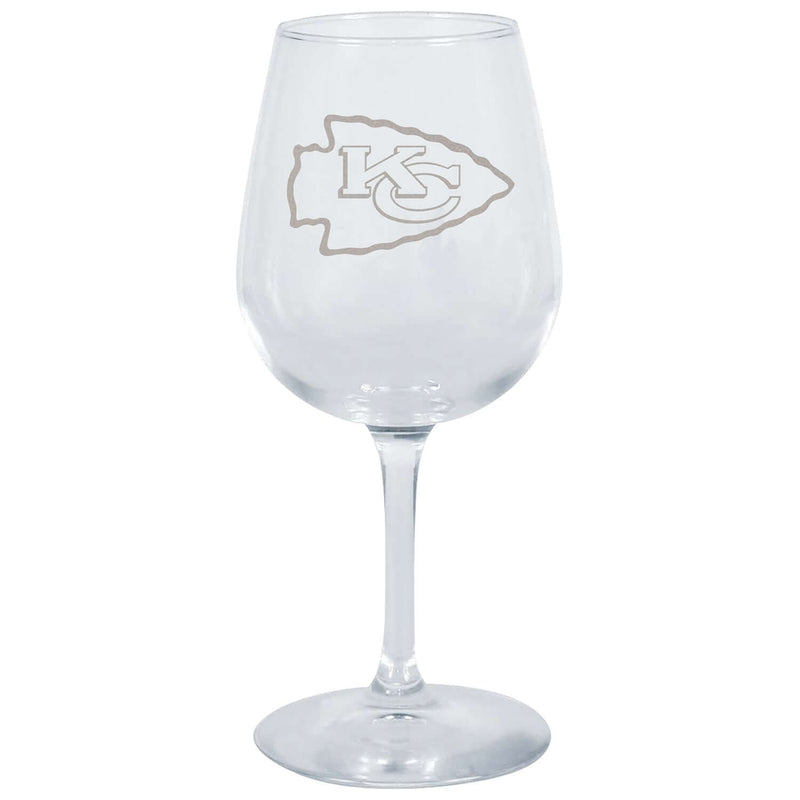 12.75oz Stemmed Wine Glass | Kansas City Chiefs CurrentProduct, Drinkware_category_All, Kansas City Chiefs, KCC, NFL 194207629819 $13.99