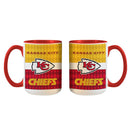 15oz Inner Stripe Mug White | Kansas City Chiefs Kansas City Chiefs, KCC, NFL, OldProduct 888966247772 $14