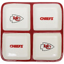 4 Section Square Tray | Kansas City Chiefs