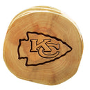 4pk Wood Cut Coaster | Kansas City Chiefs