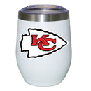 12oz White Stainless Steel Stemless Tumbler | Kansas City Chiefs CurrentProduct, Drinkware_category_All, Kansas City Chiefs, KCC, NFL 194207625408 $27.49