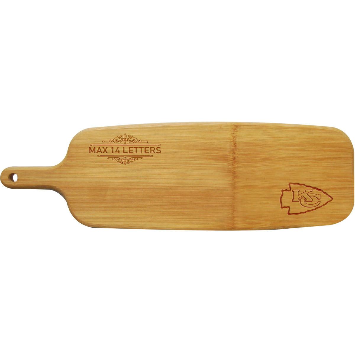 Personalized Bamboo Paddle Cutting & Serving Board | Kansas City Chiefs
CurrentProduct, Home&Office_category_All, Home&Office_category_Kitchen, Kansas City Chiefs, KCC, NFL, Personalized_Personalized
The Memory Company