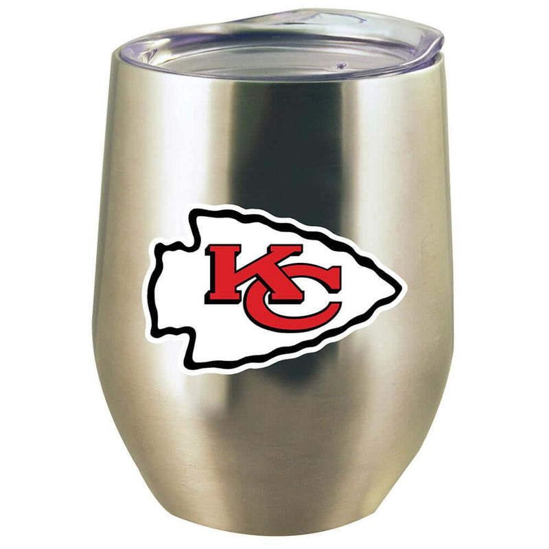12oz Stainless Steel Stemless Tumbler w/Lid | Kansas City Chiefs CurrentProduct, Drinkware_category_All, Kansas City Chiefs, KCC, NFL 888966599772 $21.99
