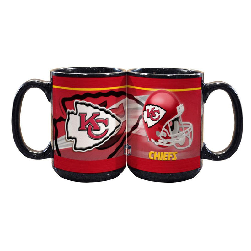 15oz Black Helmet Mug | Kansas City Chiefs Kansas City Chiefs, KCC, NFL, OldProduct 687746753980 $13