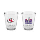 2oz Shot Glass | Kansas City Chiefs 2024 Champs
