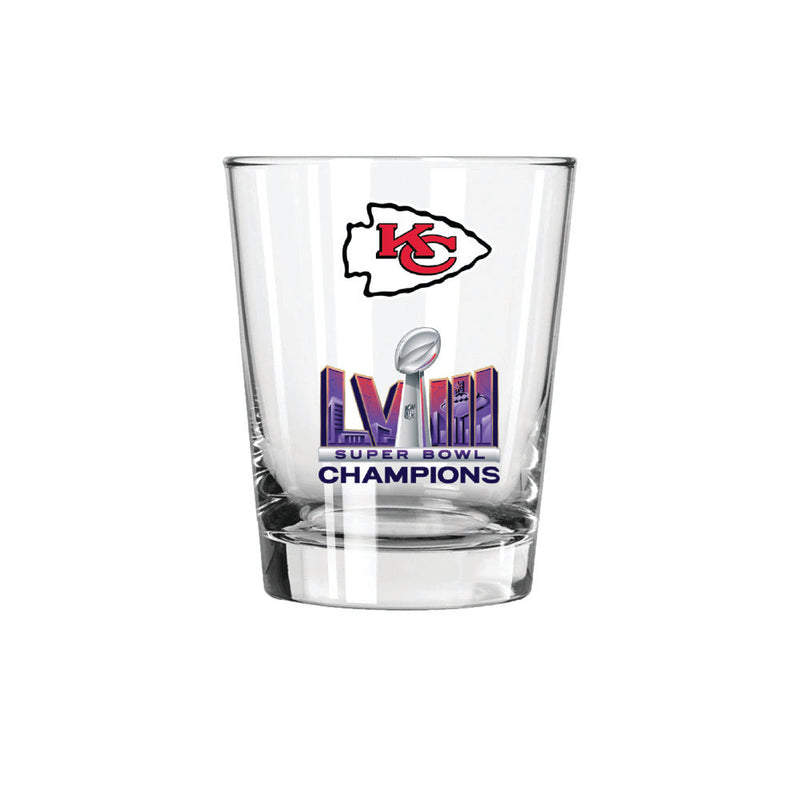 15oz Double Old Fashioned | Kansas City Chiefs 2024 Champs