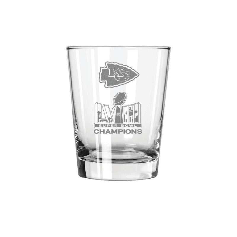 15oz Double Old Fashioned | Kansas City Chiefs 2024 Champs