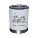 12 oz. Personalized White Etched Stainless Steel Lowball | 2021 Super Bowl LVI