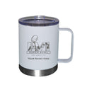 12 oz. Personalized White Etched Stainless Steel Lowball with Handle | 2021 Super Bowl LVI