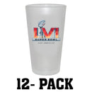 [12 Pack] 17oz Frosted Mixing Glass | 2021 Super Bowl LVI