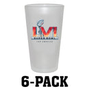 [6 Pack] 17oz Frosted Mixing Glass | 2021 Super Bowl LVI