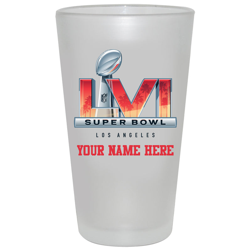 17 oz. Personalized Frosted Mixing Glass | 2021 Super Bowl LVI