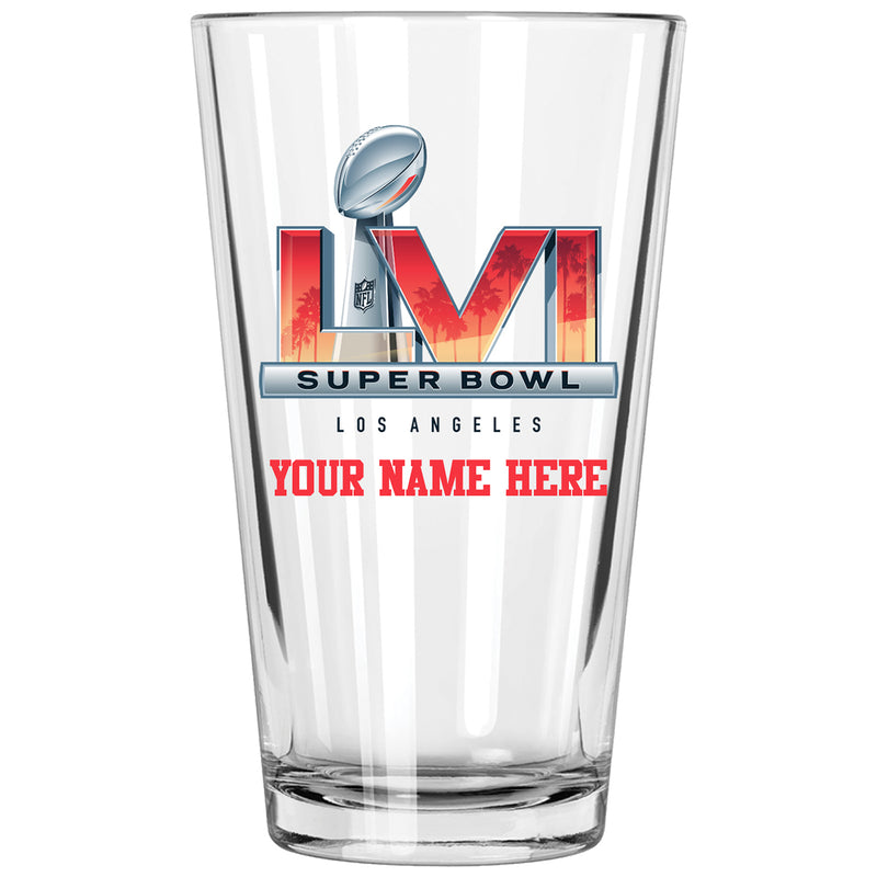 17 oz. Personalized Mixing Glass | 2021 Super Bowl LVI