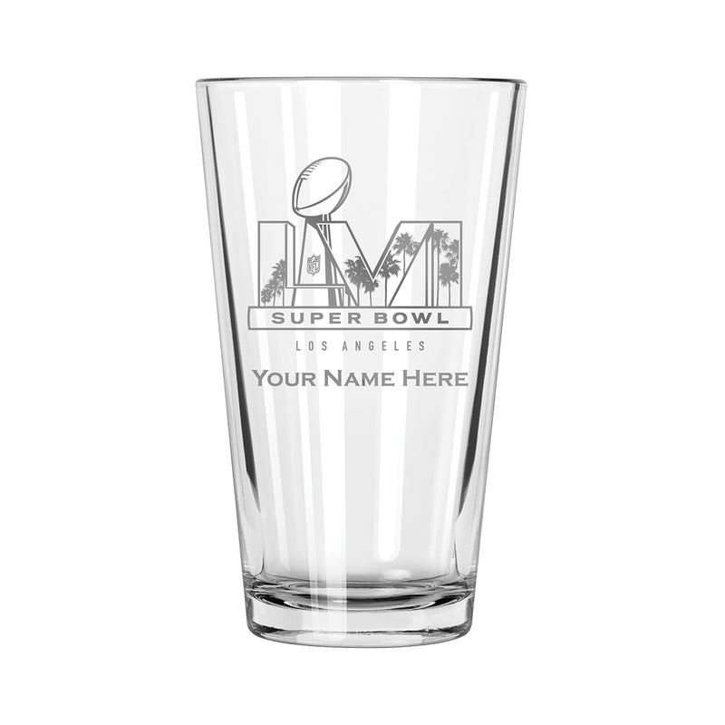 17 oz. Personalized Etched Mixing Glass | 2021 Super Bowl LVI