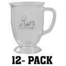 [12 Pack] 16oz Etched CafŽ Glass | 2021 Super Bowl LVI