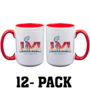 [12 Pack] 15oz Sublimated Inner Color Mug | 2021 Super Bowl LVI