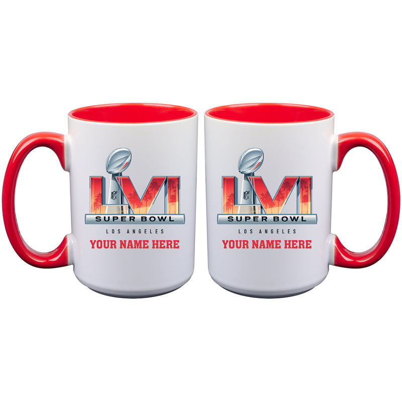15 oz. Personalized Sublimated Inner Color Mug | 2021 Super Bowl LVI