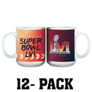 [12 Pack] 11oz White Sublimated Mug | 2021 Super Bowl LVI