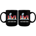 11 oz. Personalized Black Sublimated Mug | 2021 Super Bowl LVI