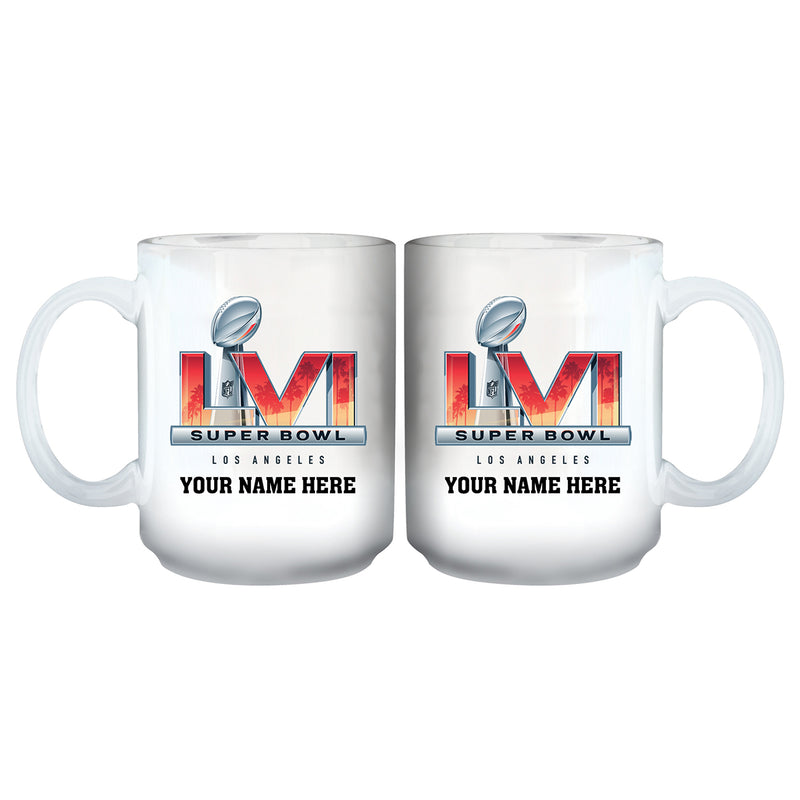 15 oz. Personalized White Sublimated Mug | 2021 Super Bowl LVI