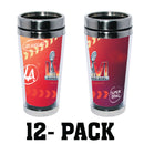 [12 Pack] 16oz Stainless Steel Tumbler with Insert | 2021 Super Bowl LVI