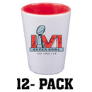 [12 Pack] 2oz Sublimated Inner Color Shot | 2021 Super Bowl LVI
