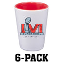 [6 Pack] 2oz Sublimated Inner Color Shot | 2021 Super Bowl LVI