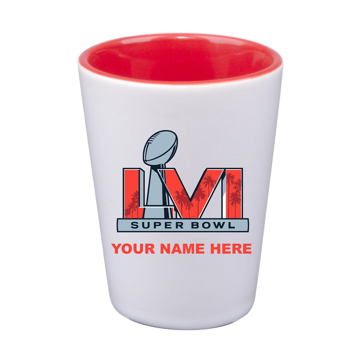 2 oz. Personalized Sublimated Inner Color Shot | 2021 Super Bowl LVI