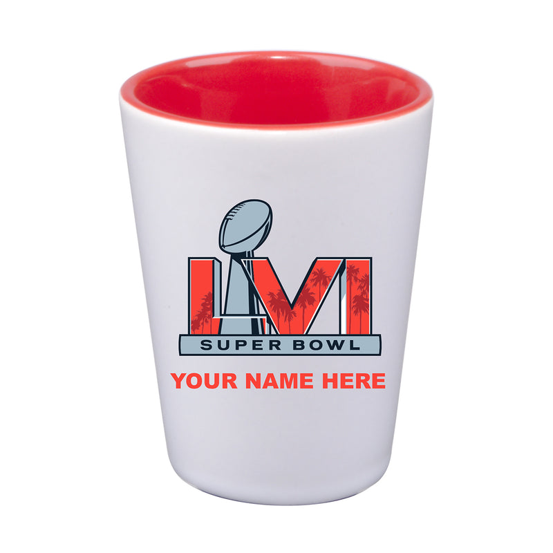 2 oz. Personalized Sublimated Inner Color Shot | 2021 Super Bowl LVI