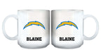 11oz White Personalized Ceramic Mug | Los Angeles Chargers CurrentProduct, Custom Drinkware, Drinkware_category_All, Gift Ideas, LAC, Los Angeles Chargers, NFL, Personalization, Personalized_Personalized 194207442593 $20.11