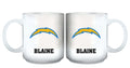 11oz White Personalized Ceramic Mug | Los Angeles Chargers CurrentProduct, Custom Drinkware, Drinkware_category_All, Gift Ideas, LAC, Los Angeles Chargers, NFL, Personalization, Personalized_Personalized 194207442593 $20.11