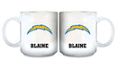 11oz White Personalized Ceramic Mug | Los Angeles Chargers CurrentProduct, Custom Drinkware, Drinkware_category_All, Gift Ideas, LAC, Los Angeles Chargers, NFL, Personalization, Personalized_Personalized 194207442593 $20.11