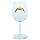 12.75oz Stem Dec Wine Glass | Los Angeles Chargers Holiday_category_All, LAC, Los Angeles Chargers, NFL, OldProduct 888966057470 $12