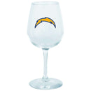 12.75oz Logo Girl Wine Glass | Los Angeles Chargers Holiday_category_All, LAC, Los Angeles Chargers, NFL, OldProduct 888966057470 $12.5