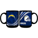 15oz Dynamic Style Black Mug | Los Angeles Chargers CurrentProduct, Drinkware_category_All, LAC, Los Angeles Chargers, NFL 888966972568 $15.49