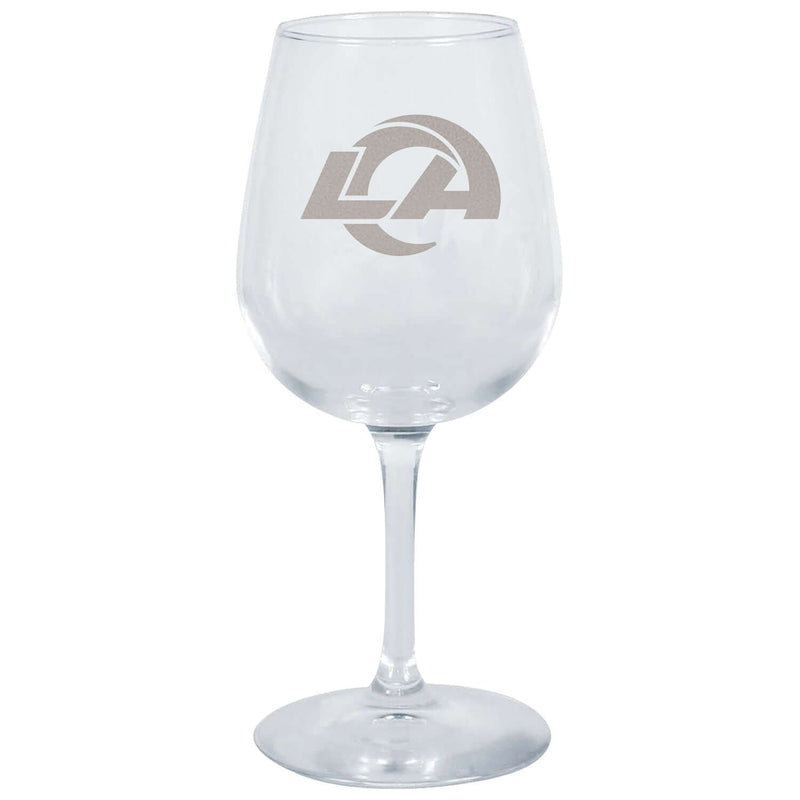 12.75oz Stemmed Wine Glass | Los Angeles Rams CurrentProduct, Drinkware_category_All, LAR, Los Angeles Rams, NFL 194207629833 $13.99