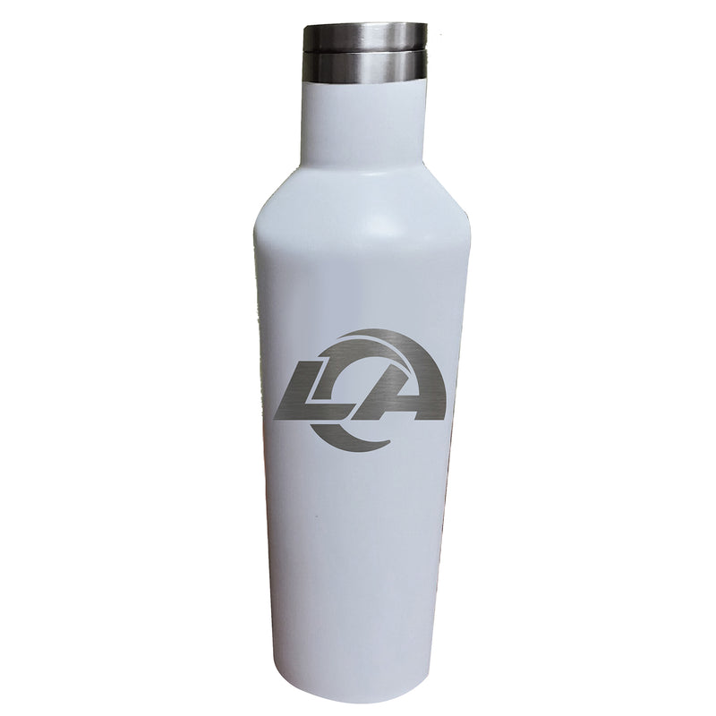 17oz White Etched Infinity Bottle | Los Angeles Rams