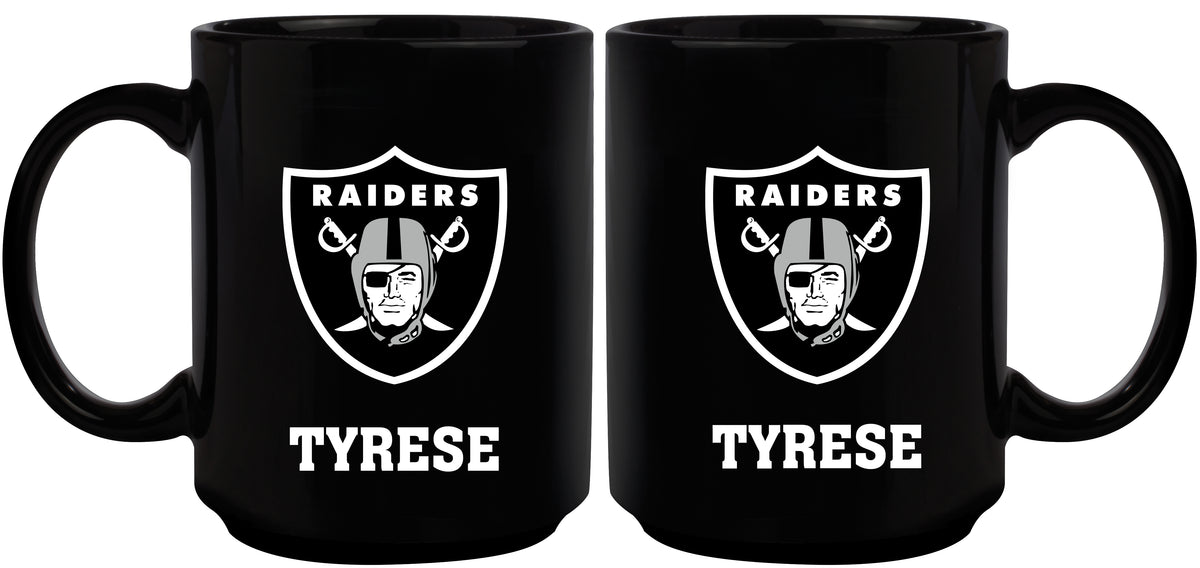 15oz. Black Personalized Ceramic Mug  - Las Vegas Raiders
CurrentProduct, Drinkware_category_All, Engraved, Las Vegas Raiders, LVR, NFL, Personalized_Personalized
The Memory Company