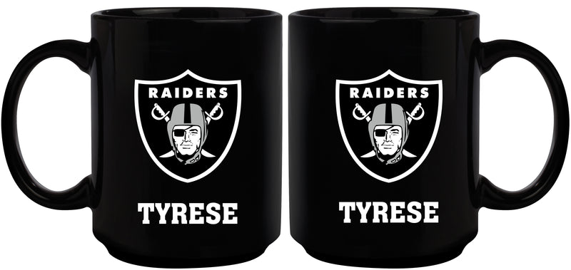 15oz. Black Personalized Ceramic Mug  - Las Vegas Raiders
CurrentProduct, Drinkware_category_All, Engraved, Las Vegas Raiders, LVR, NFL, Personalized_Personalized
The Memory Company