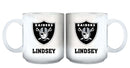 11oz White Personalized Ceramic Mug - Las Vegas Raiders CurrentProduct, Custom Drinkware, Drinkware_category_All, Gift Ideas, Las Vegas Raiders, LVR, NFL, Personalization, Personalized_Personalized 194207442579 $20.11